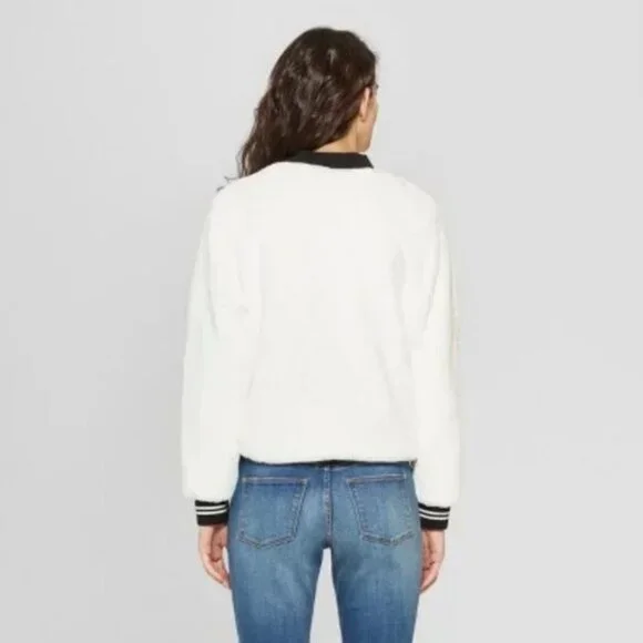 Disney Mickey Mouse Faux Fur Bomber Jacket - Picture 10 of 13